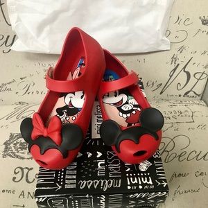 SOLD. Mini Melissa Ultragirl Disney shoes
